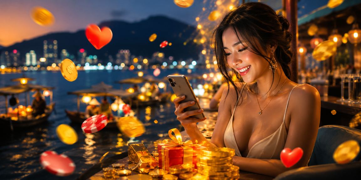 Người chơi sử dụng phe69 trên điện thoại tại bãi biển Đà Nẵng